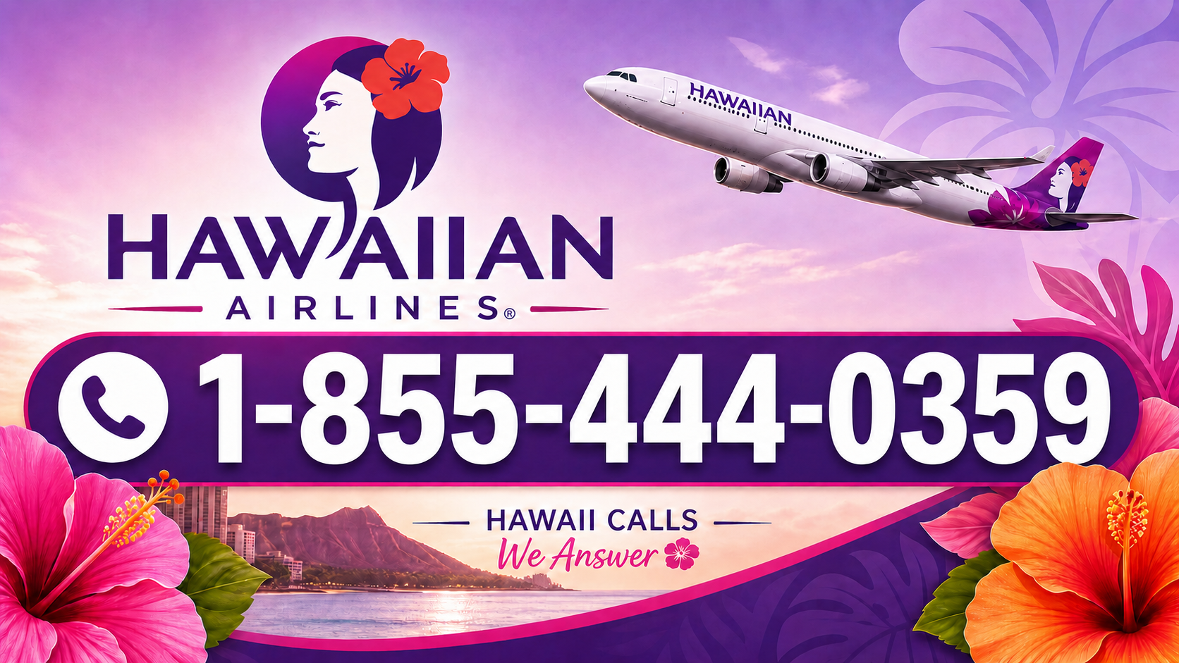 Hawaiian Airlines Flight Booking Assistance | 24/7 Travel Help +1-855-444-0359